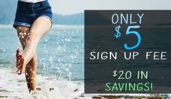 $5 Sign Up on all Month to Month Memberships